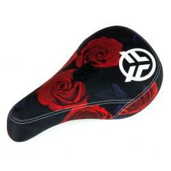 Сідло BMX Federal Mid Pivotal Roses чорно-червоне з білим вишитим логотипом