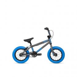 Велосипед BMX STOLEN AGENT 12 2020 13.25 матовый некрашеный крашеный с темными синими покрышками