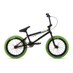 Велосипед BMX Stolen 2021 AGENT 16 черный с зеленым
