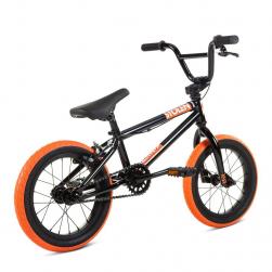 Велосипед BMX Stolen 2021 AGENT 14 черный с оранжевым