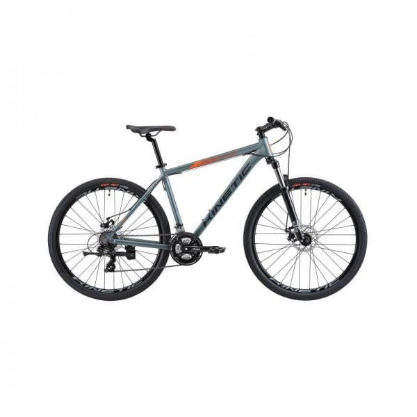 Горный велосипед KINETIC 27.5" STORM 17" Серый-оранж 2021
