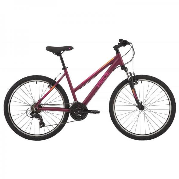 Горный велосипед 26" Pride STELLA 6.1 рама - M 2021 бордовый