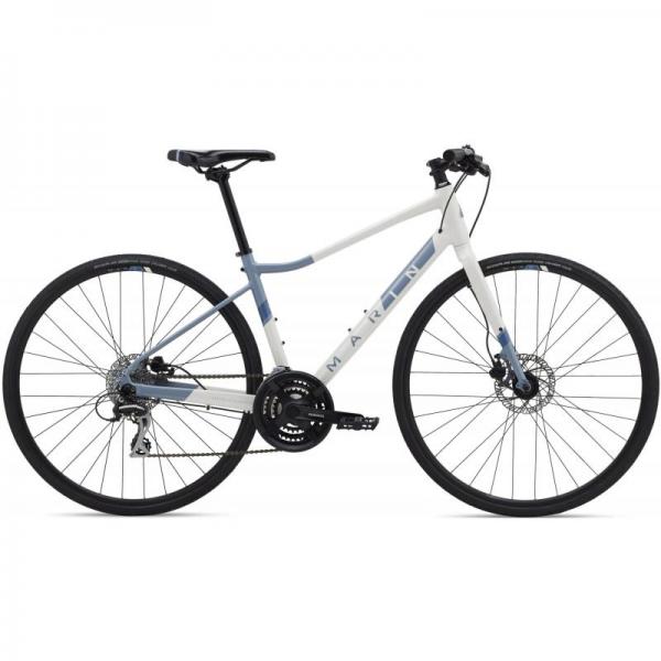 Городской велосипед 28" Marin TERRA LINDA 2 рама - L 2021 Gloss White/Ash Blue/Deep Blue