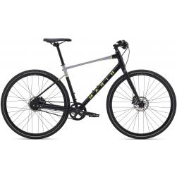 Городской велосипед 28" Marin PRESIDIO 3 рама - S 2021 Satin Black/Charcoal/Gloss Hi-Vis Yellow