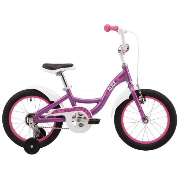 Детский велосипед 16" Pride ALICE 16 2021 фиолетовый