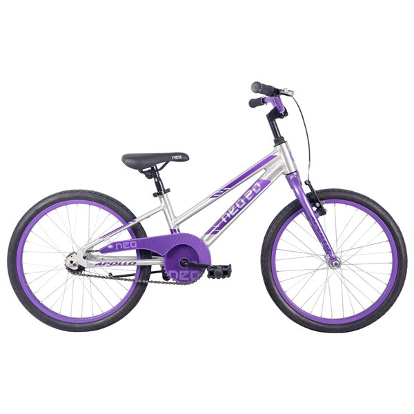 Детский велосипед 20" Apollo NEO girls Brushed Alloy/Lavender/Purple Fade