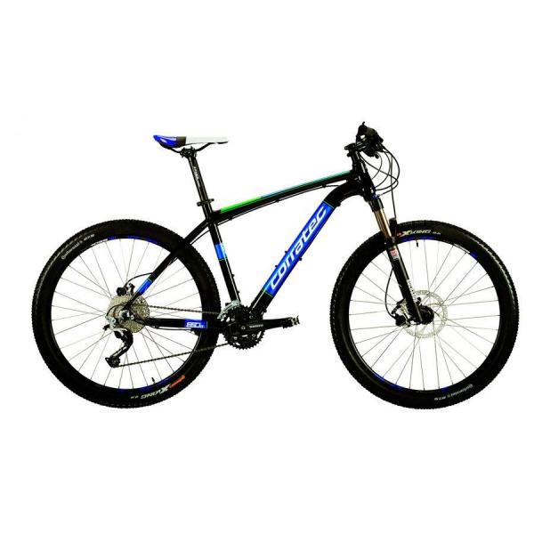 Велосипед Corratec X-VERT S 650B 0.4 44 cm black/green/blue