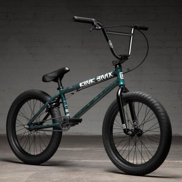 Велосипед BMX Kink Launch 2022 20.25 глянцевый гэлэкси зеленый